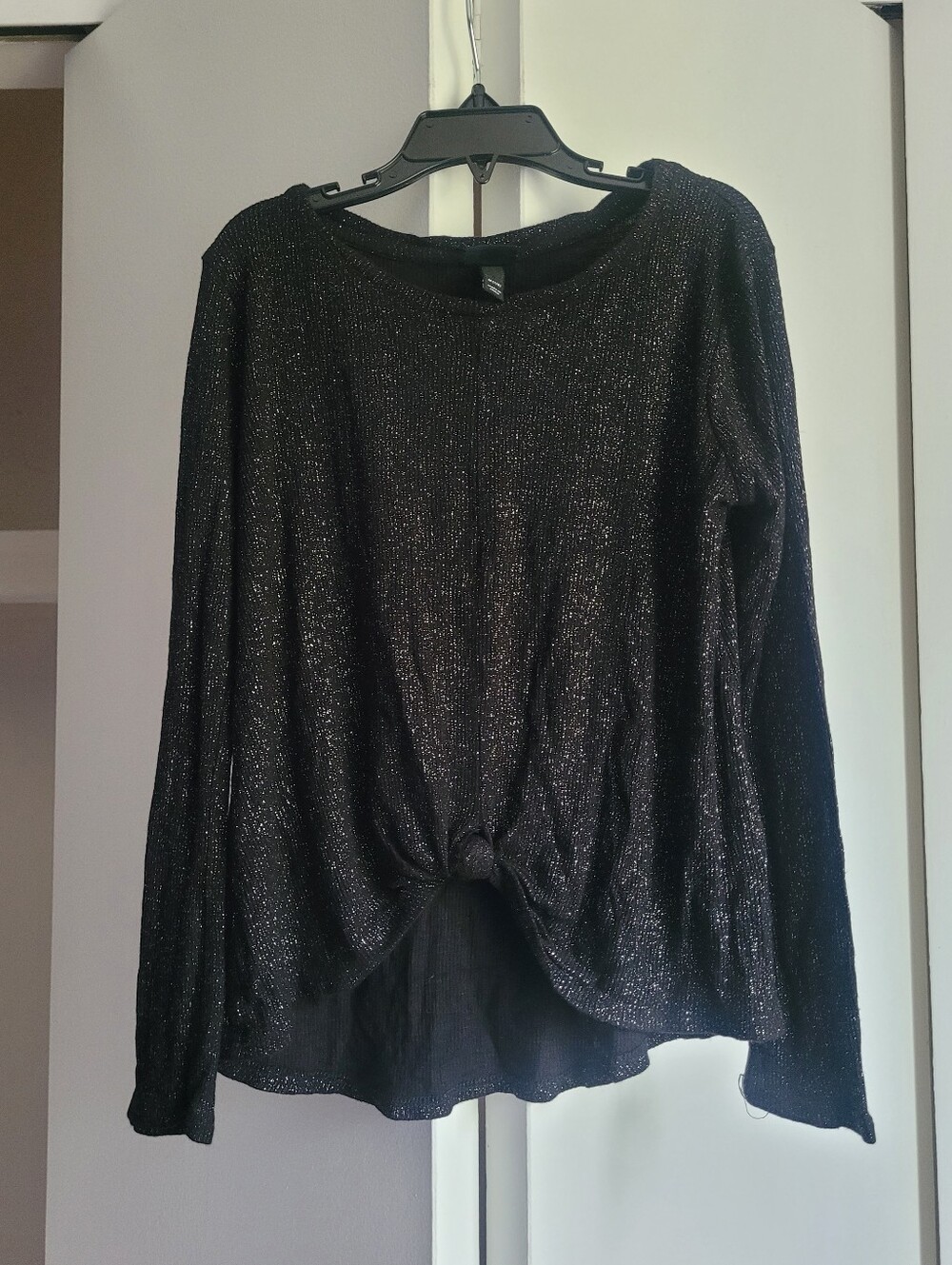 7/8 Art Class Sparkly Knit Top Long-sleeved